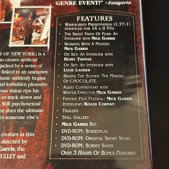 DVD Masters of Horror Movie Chocolate from Mick Garris Sealed - Picture 3 of 3